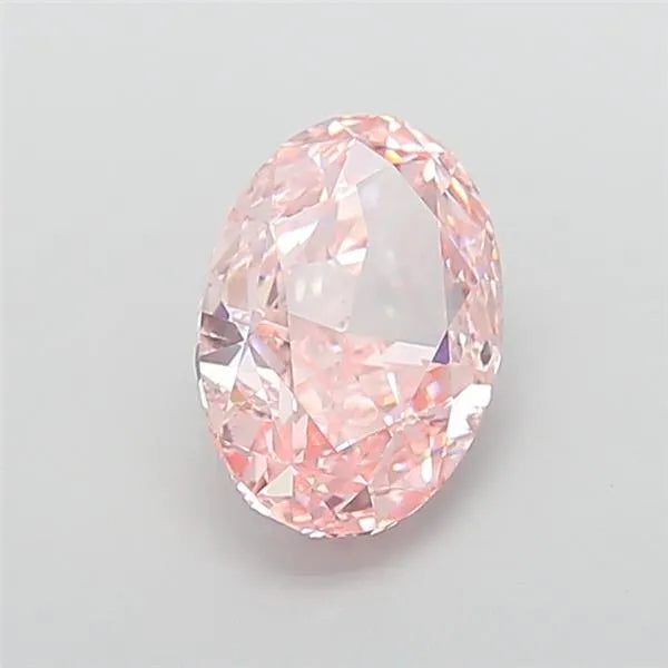 5.02ct Oval Lab Grown Diamond (Colour Fancy Intense Pink, Clarity VS2, IGI Certified)