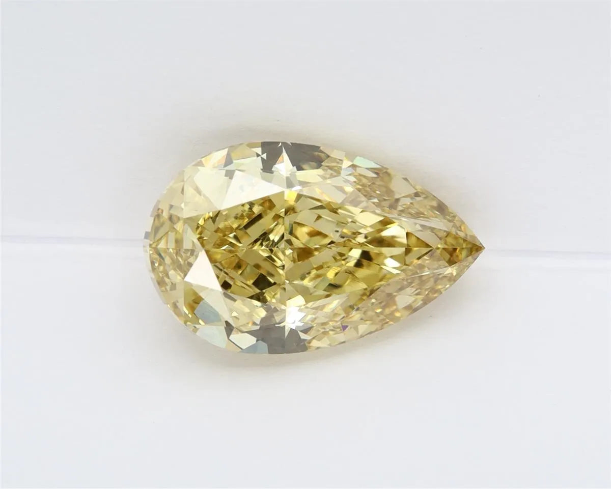 5.04ct Pear Lab Grown Diamond (Colour Fancy Intense Yellow, Clarity VVS2, IGI Certified)