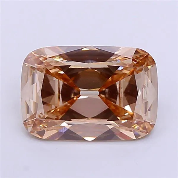 5.05ct Cushion brilliant Lab Grown Diamond (Colour Fancy Light Brown, Clarity VVS2, IGI Certified)