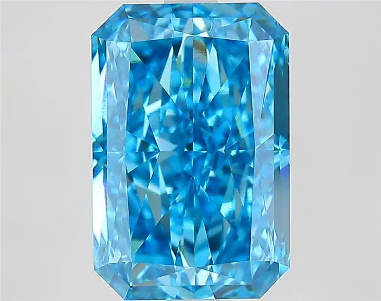 5.09ct Radiant Lab Grown Diamond (Colour Fancy Vivid Blue, Clarity VVS2, IGI Certified)