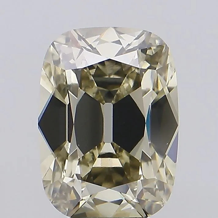 5.14ct Cushion brilliant Lab Grown Diamond (Colour Fancy Light Gray Yellow, Clarity VVS2, IGI Certified)