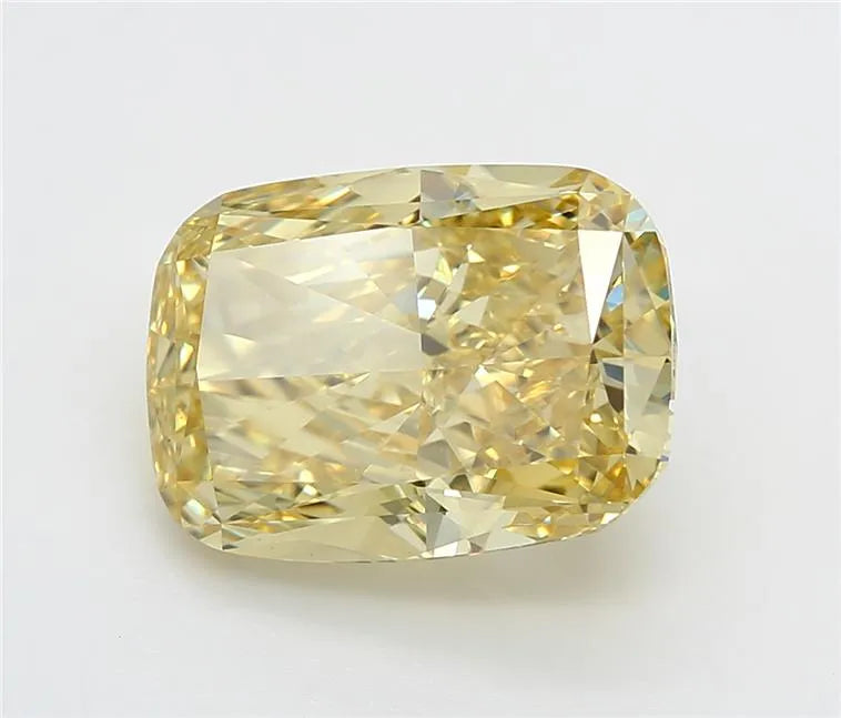 5.23ct Cushion modified Lab Grown Diamond (Colour Fancy Vivid Yellow, Clarity VS1, IGI Certified)