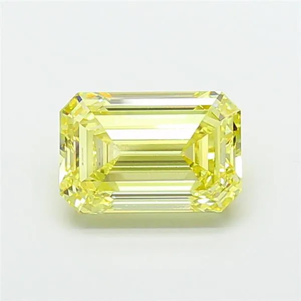 5.43ct Emerald Lab Grown Diamond (Colour Fancy Intense Yellow, Clarity VS1, IGI Certified)