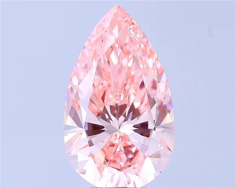 8.02ct Pear Lab Grown Diamond (Colour Fancy Vivid Pink, Clarity VVS2, IGI Certified)