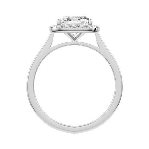 Cushion Lab-grown Diamond Bridal Ring — front