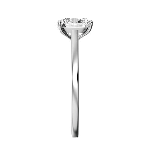 Cushion Lab-grown Diamond Bridal Ring — side