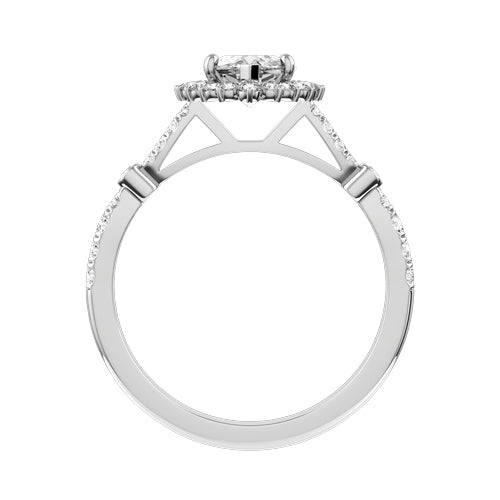 Marquise Lab-grown Diamond Bridal Ring — front