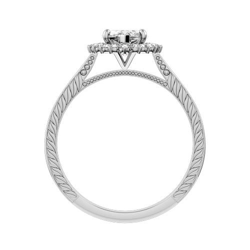 Marquise Lab-grown Diamond Bridal Ring — front