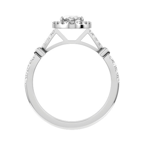 Marquise Lab-grown Diamond Bridal Ring — front