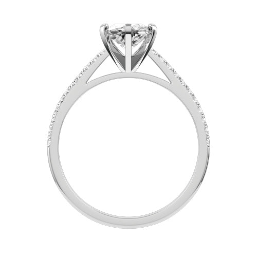 Marquise Lab-grown Diamond Bridal Ring — front