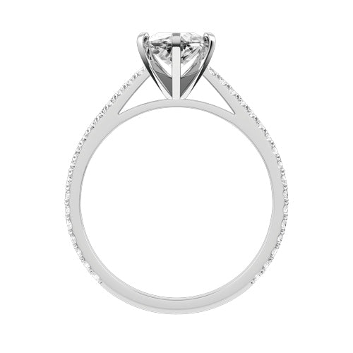 Marquise Lab-grown Diamond Bridal Ring — front