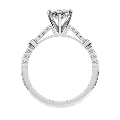 Marquise Lab-grown Diamond Bridal Ring — front