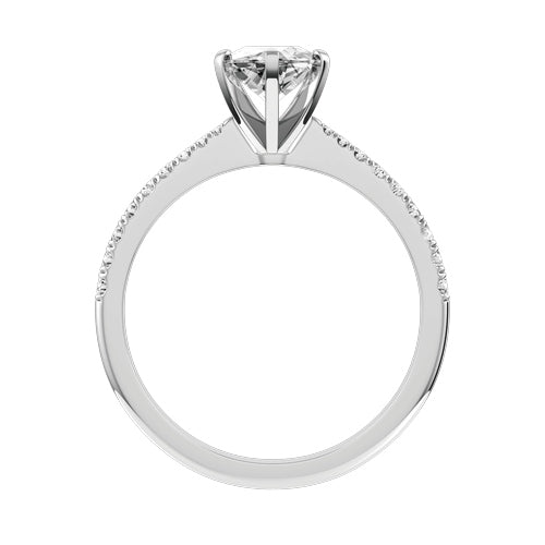 Marquise Lab-grown Diamond Bridal Ring — front