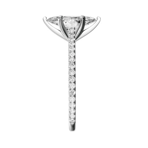 Marquise Lab-grown Diamond Bridal Ring — side