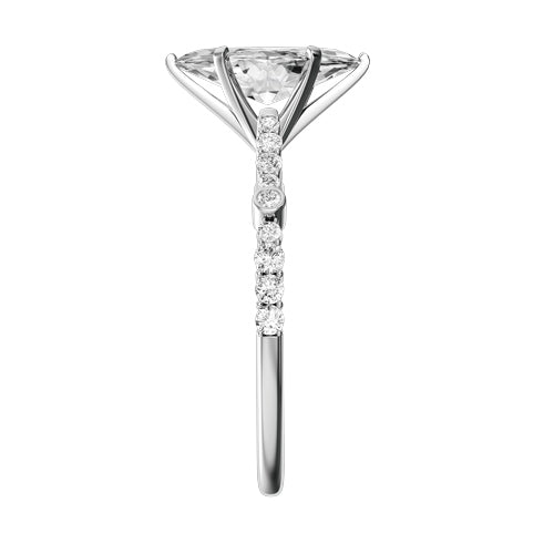 Marquise Lab-grown Diamond Bridal Ring — side