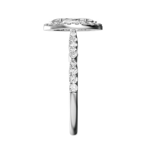 Marquise Lab-grown Diamond Bridal Ring — side