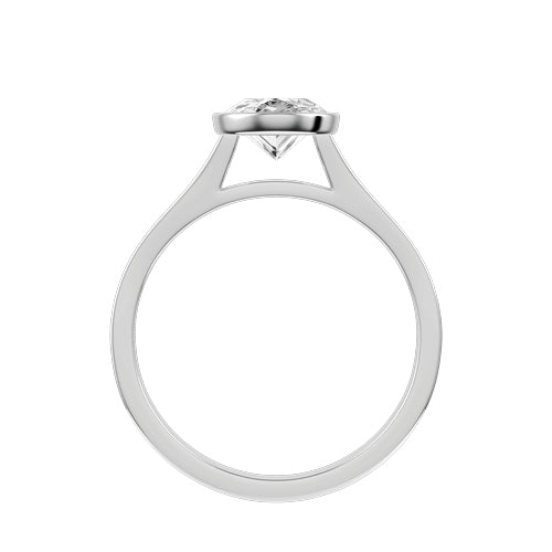 Oval Lab-grown Diamond Bridal Ring — front