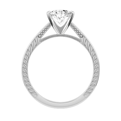 Oval Lab-grown Diamond Bridal Ring — front