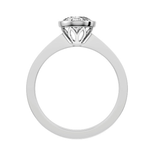 Oval Lab-grown Diamond Bridal Ring — front