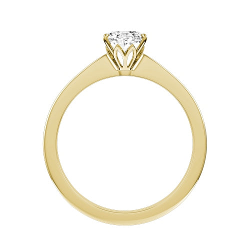 Oval Lab-grown Diamond Bridal Ring — front