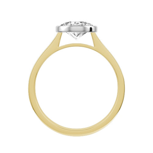 Oval Lab-grown Diamond Bridal Ring — front