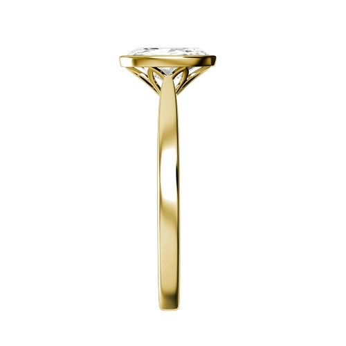 Oval Lab-grown Diamond Bridal Ring — side
