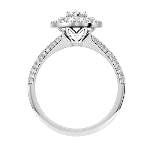 Pear Lab-grown Diamond Bridal Ring — front
