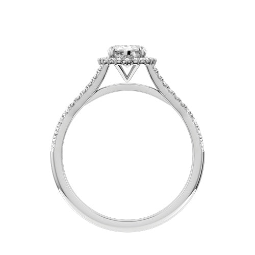 Pear Lab-grown Diamond Bridal Ring — front