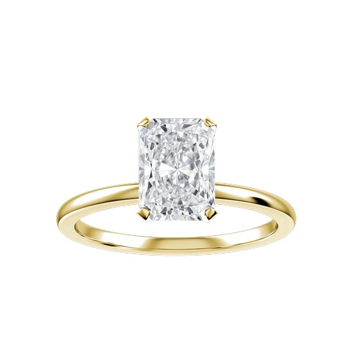 Radiant Lab-grown Diamond Bridal Ring — down