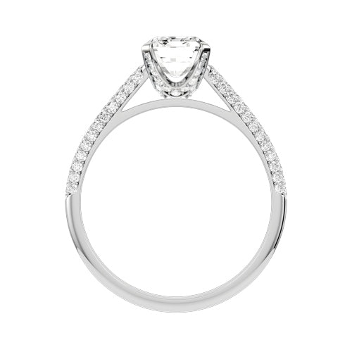Radiant Lab-grown Diamond Bridal Ring — front