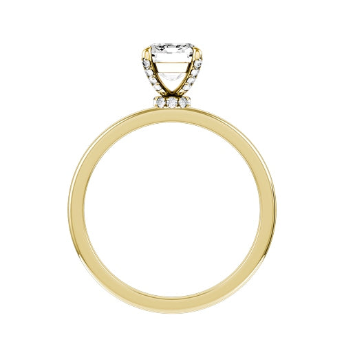 Radiant Lab-grown Diamond Bridal Ring — front