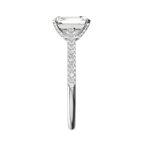 Radiant Lab-grown Diamond Bridal Ring — side