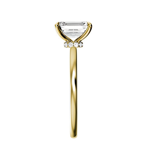 Radiant Lab-grown Diamond Bridal Ring — side
