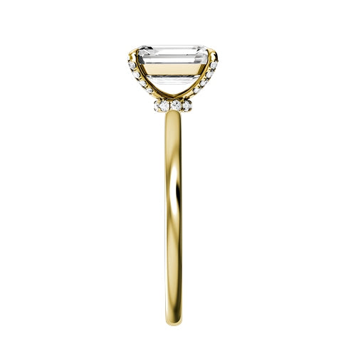 Radiant Lab-grown Diamond Bridal Ring — side