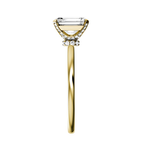 Radiant Lab-grown Diamond Bridal Ring — side