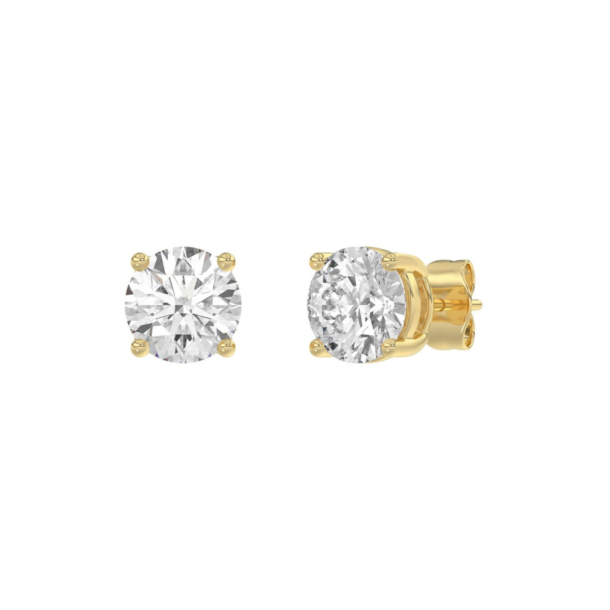 14K Yellow Gold, angled view