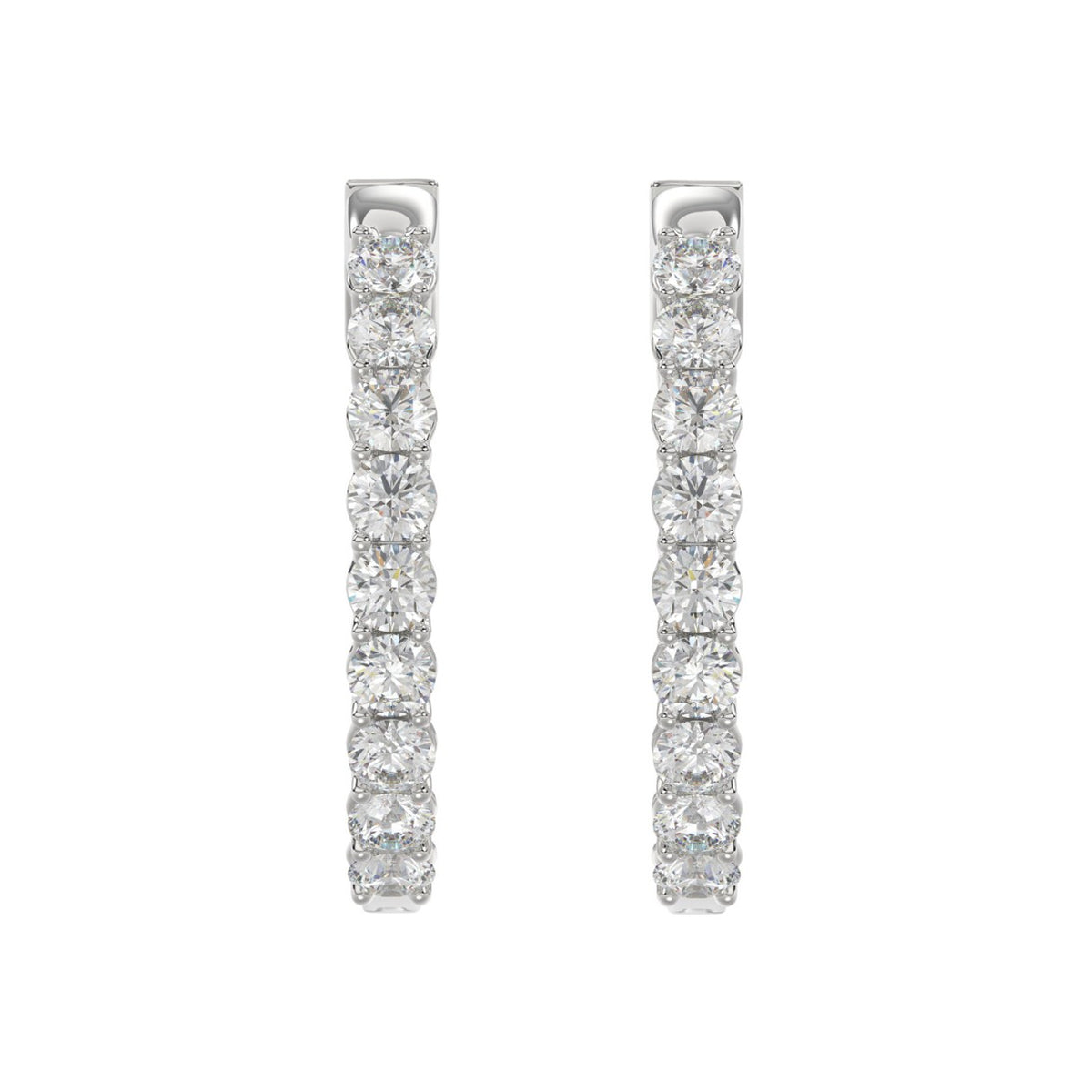 14K White Gold, angled view