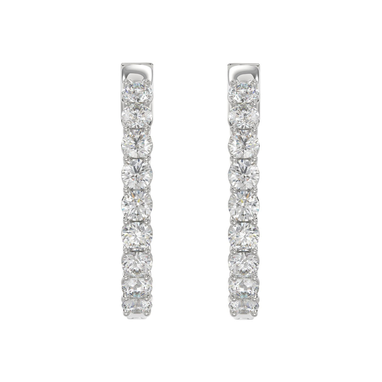 14K White Gold, angled view