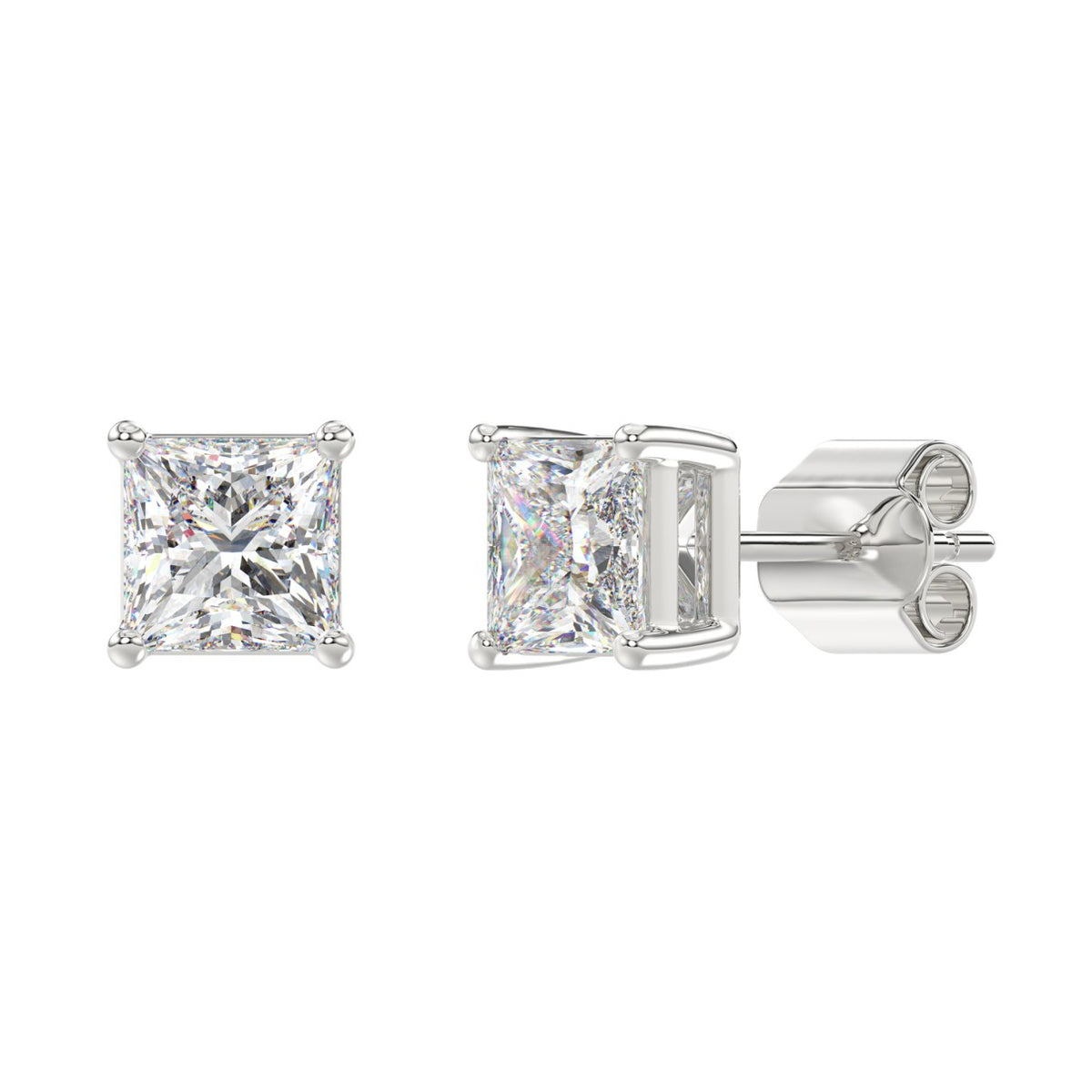 14K White Gold, angled view