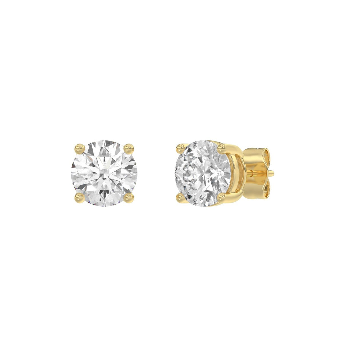 14K Yellow Gold, angled view
