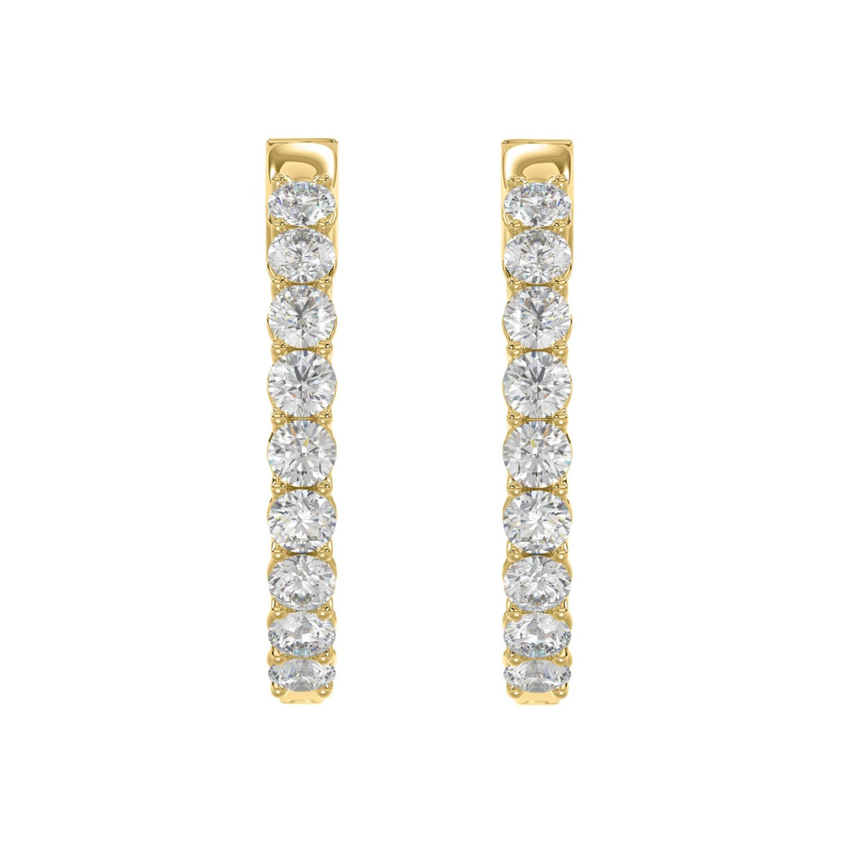 14K Yellow Gold, angled view