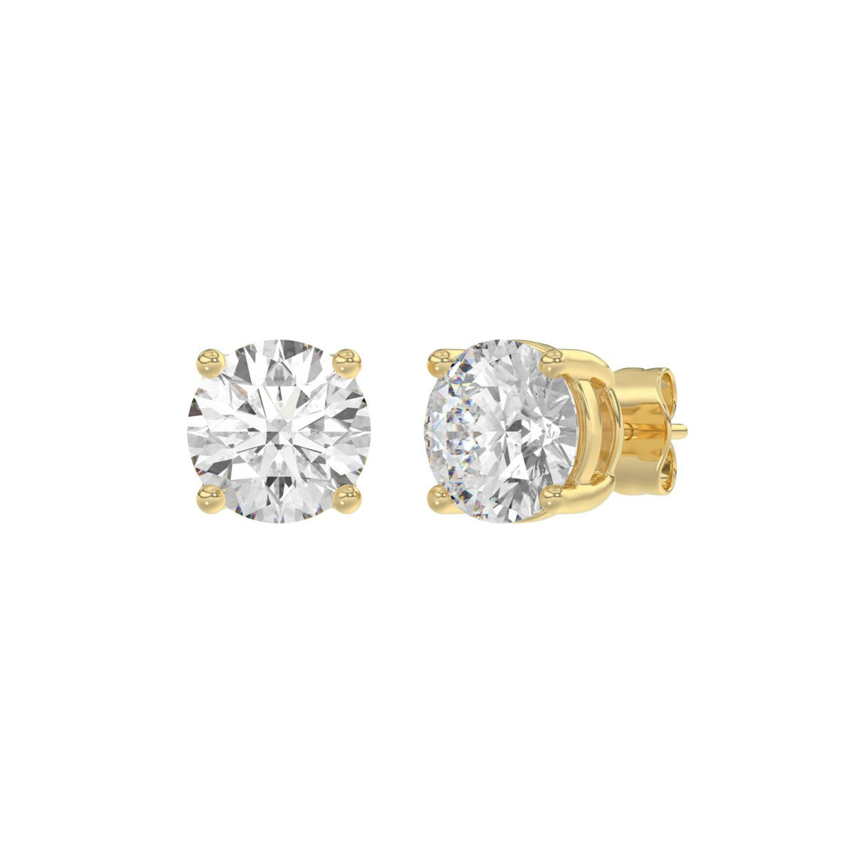 14K Yellow Gold, angled view