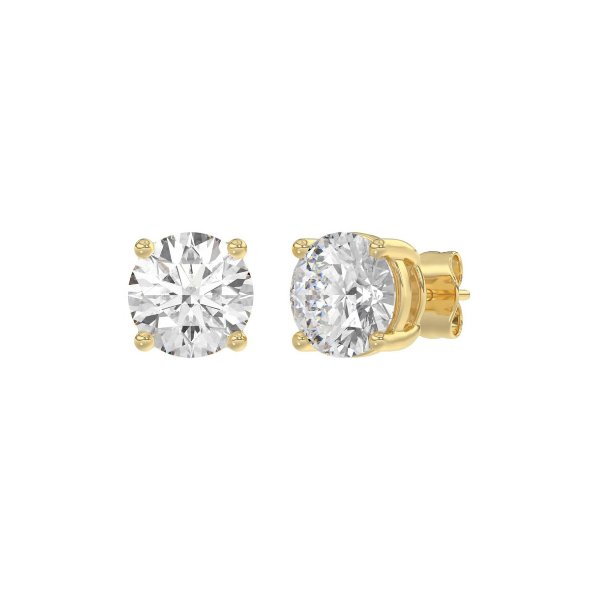 14K Yellow Gold, angled view