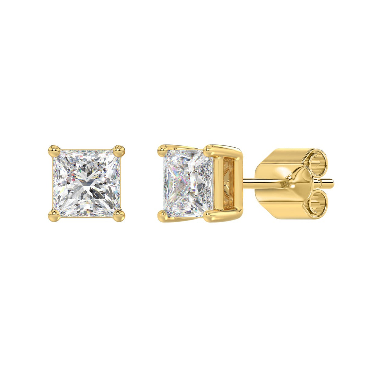 14K Yellow Gold, angled view