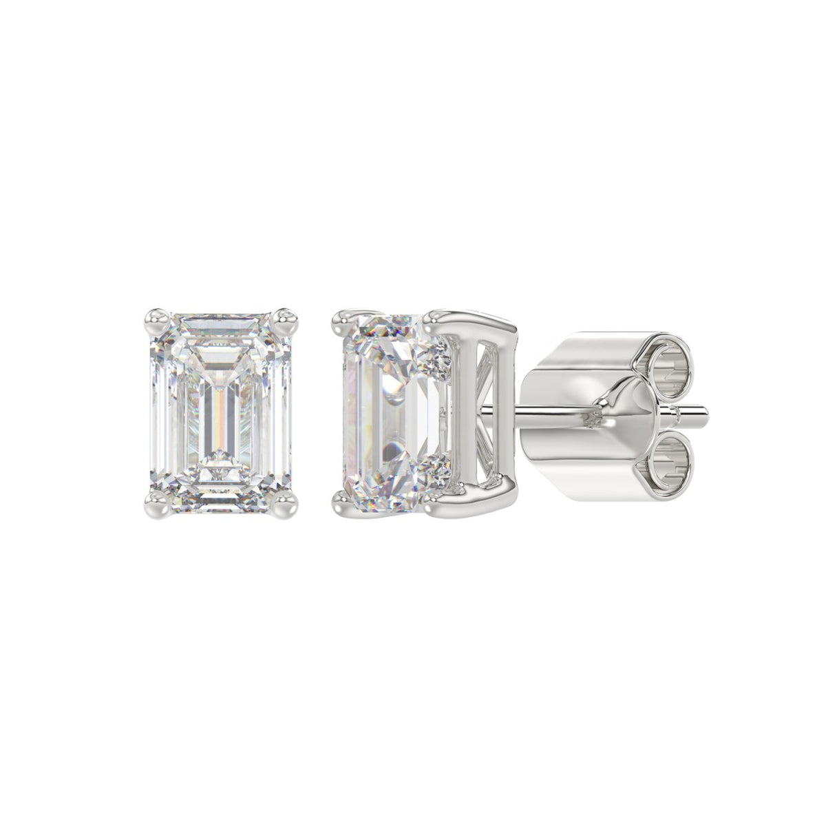 14K White Gold, angled view