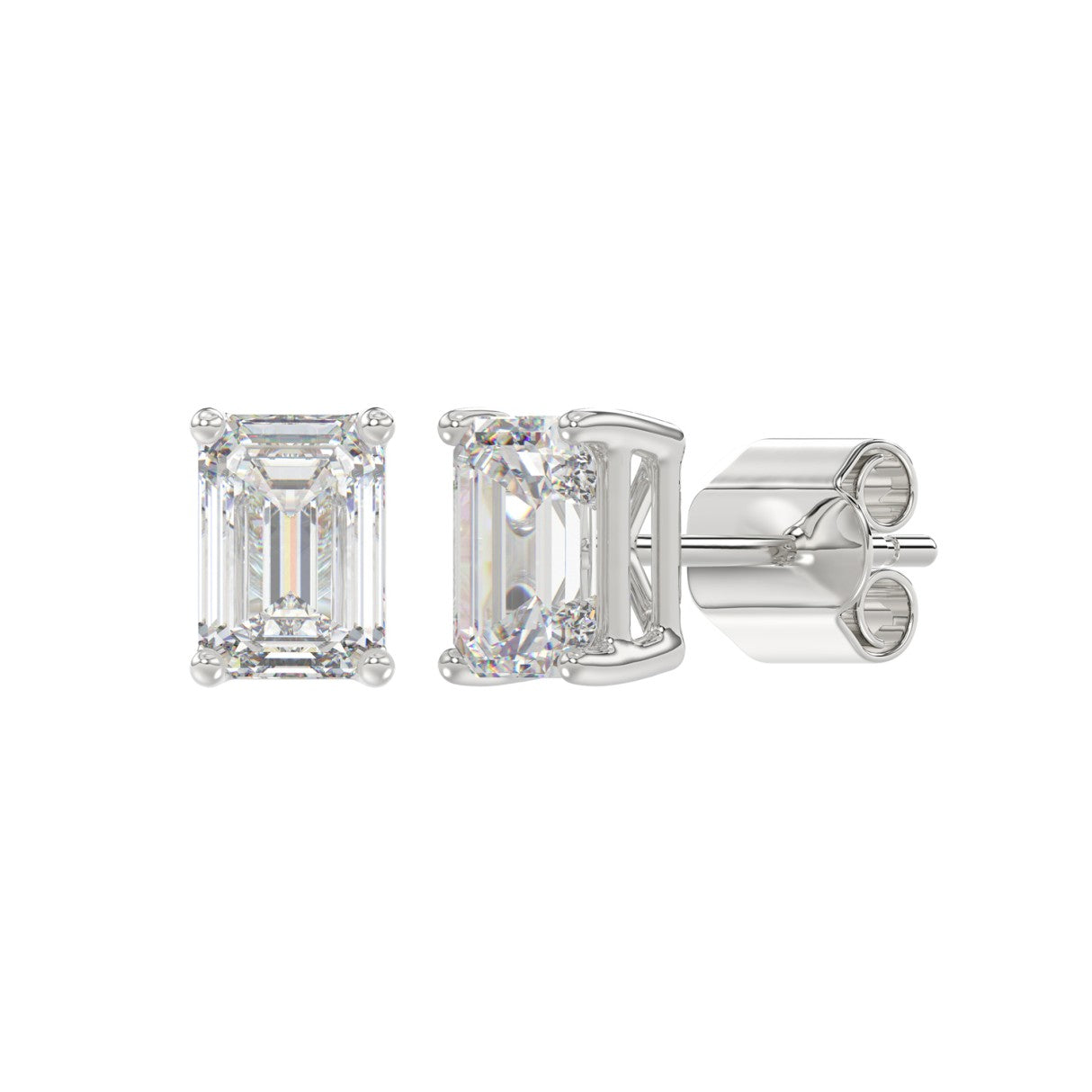 14K White Gold, angled view
