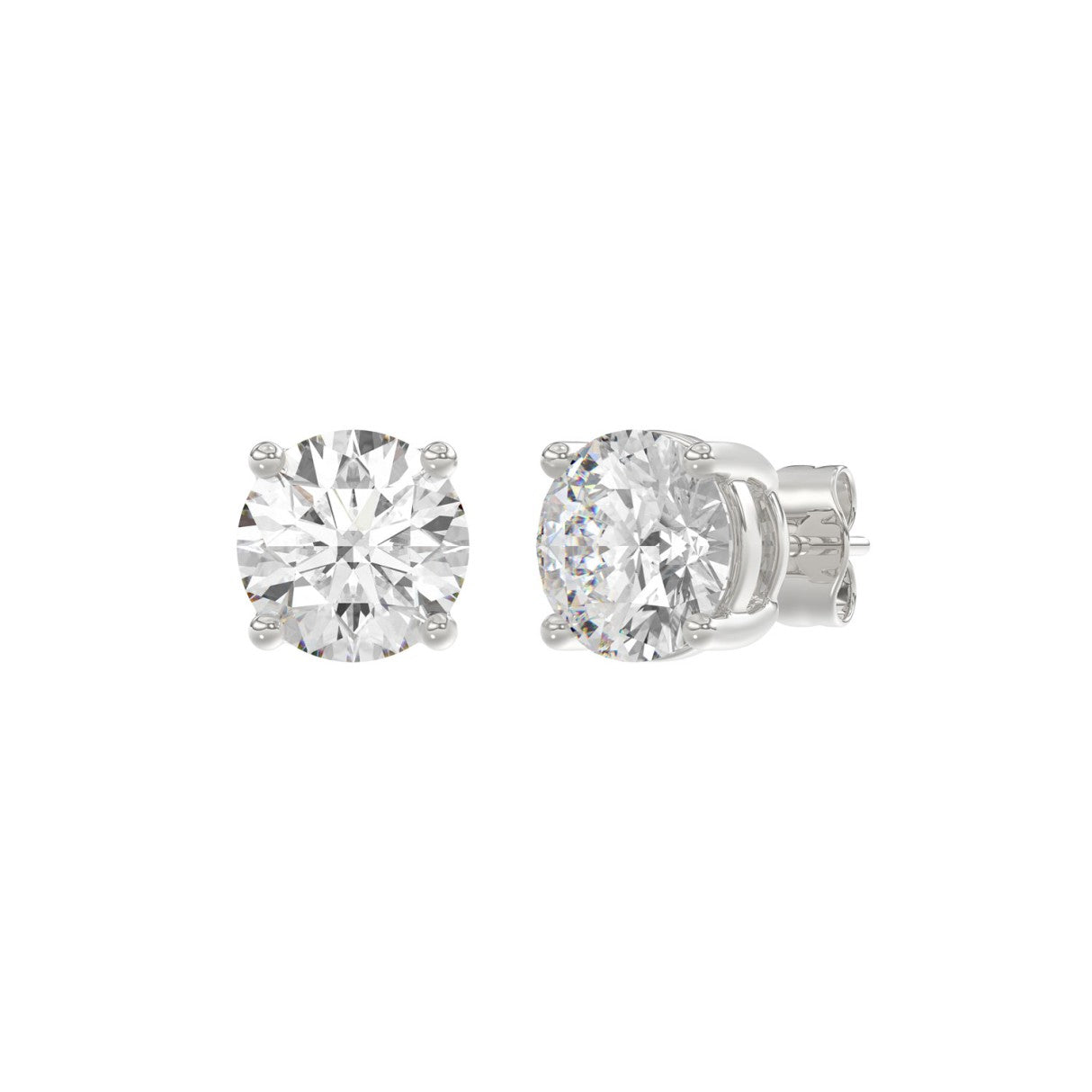 14K White Gold, angled view