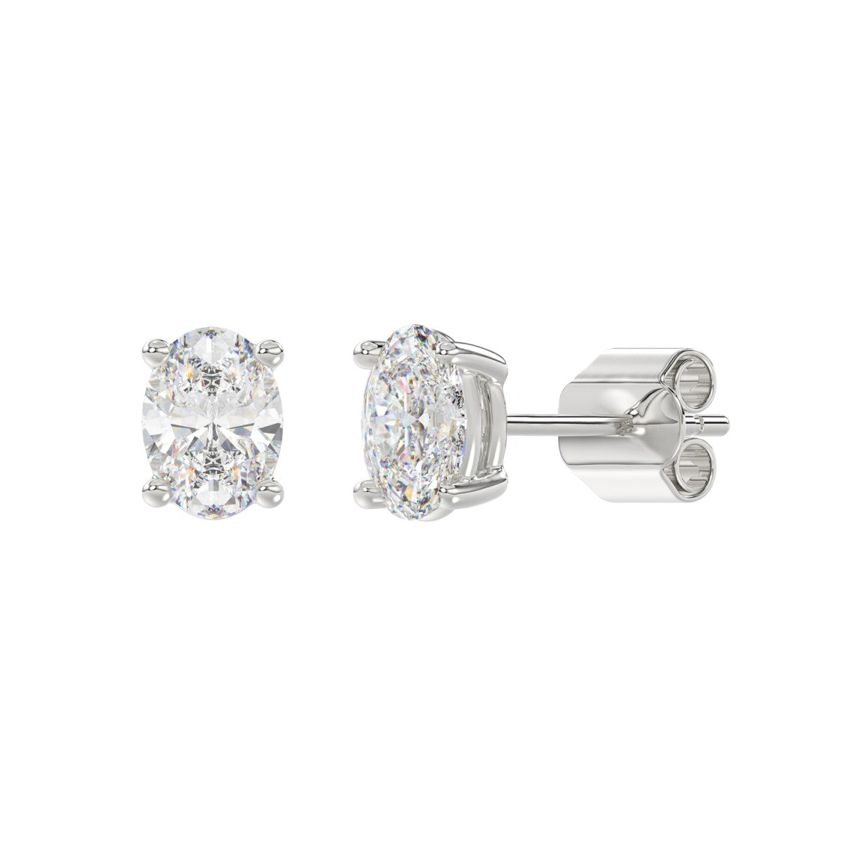 14K White Gold, angled view