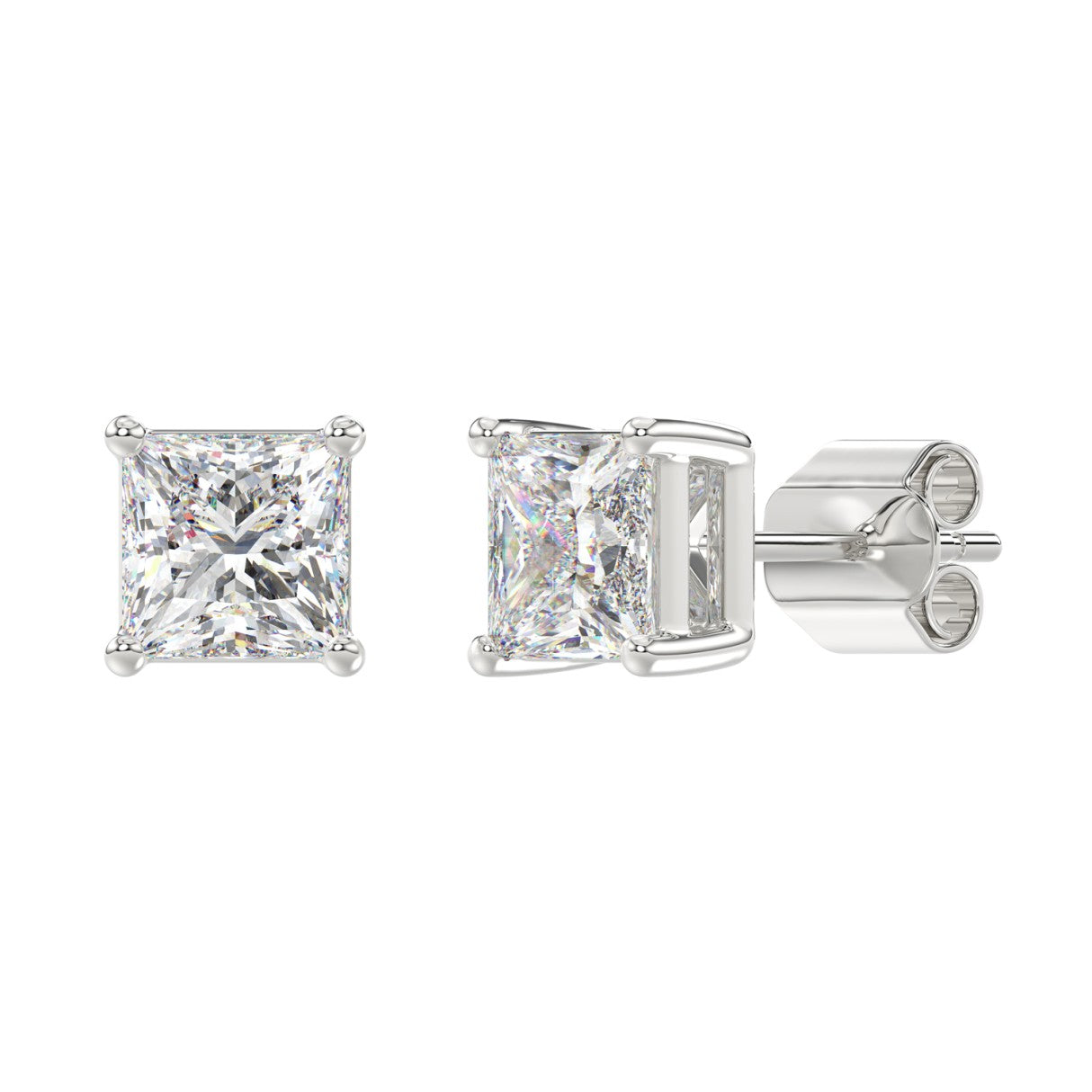 14K White Gold, angled view