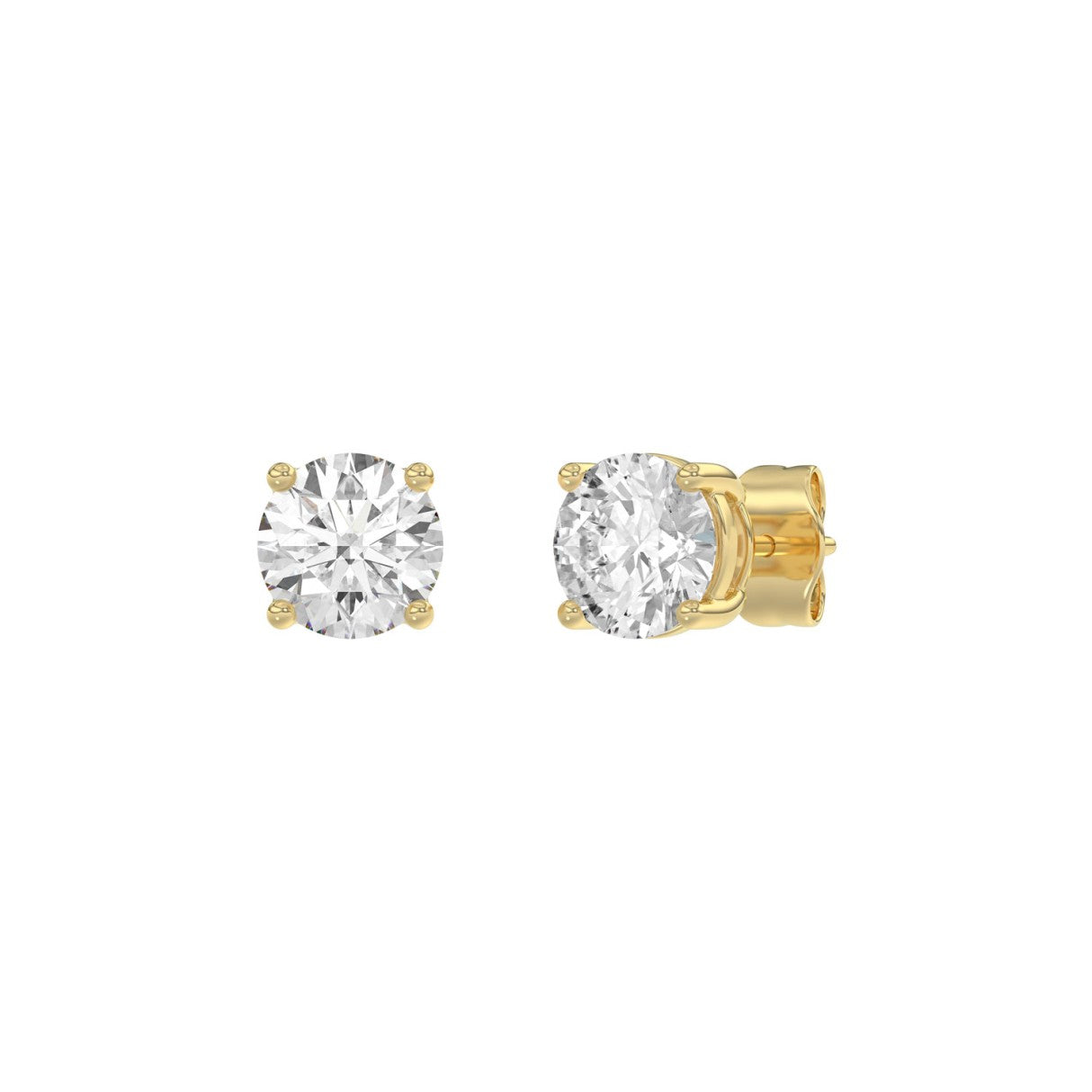 14K Yellow Gold, angled view
